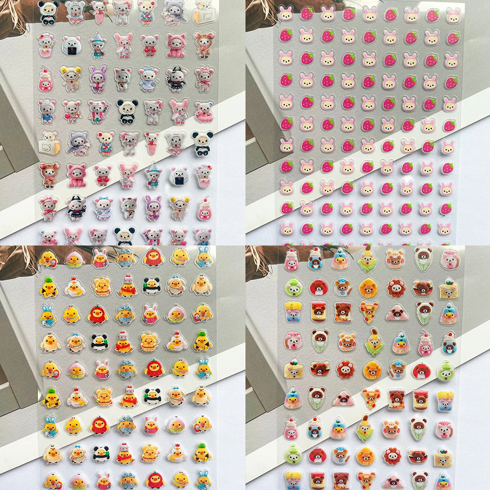 Nail Art - Pvc スーパーミニリラックマポスター商品ステッカーネイルアート防水かわいい装飾メイクボックス文具ボックスラップトップステッカーギフト