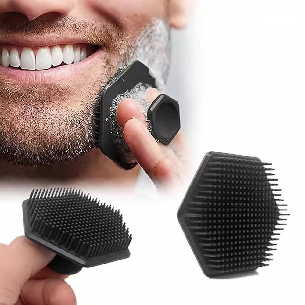 Silicone Face Scrubber Electric - シリコーン洗顔ブラシスクラバーシリコーンミニチュア顔ディープクリーンシェービングマッサージフェイススクラブブラシフェイスクリーナー男性用