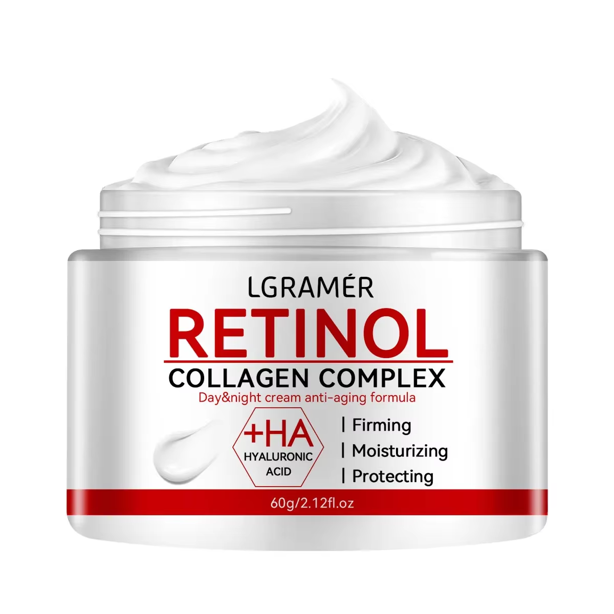 Retinol Anti Wrinkle Cream - コラーゲンリフティングファーミングクリーム レチノール配合 しわをなめらかにするフェイスクリーム 保湿剤 美白効果 肌を明るくする製品