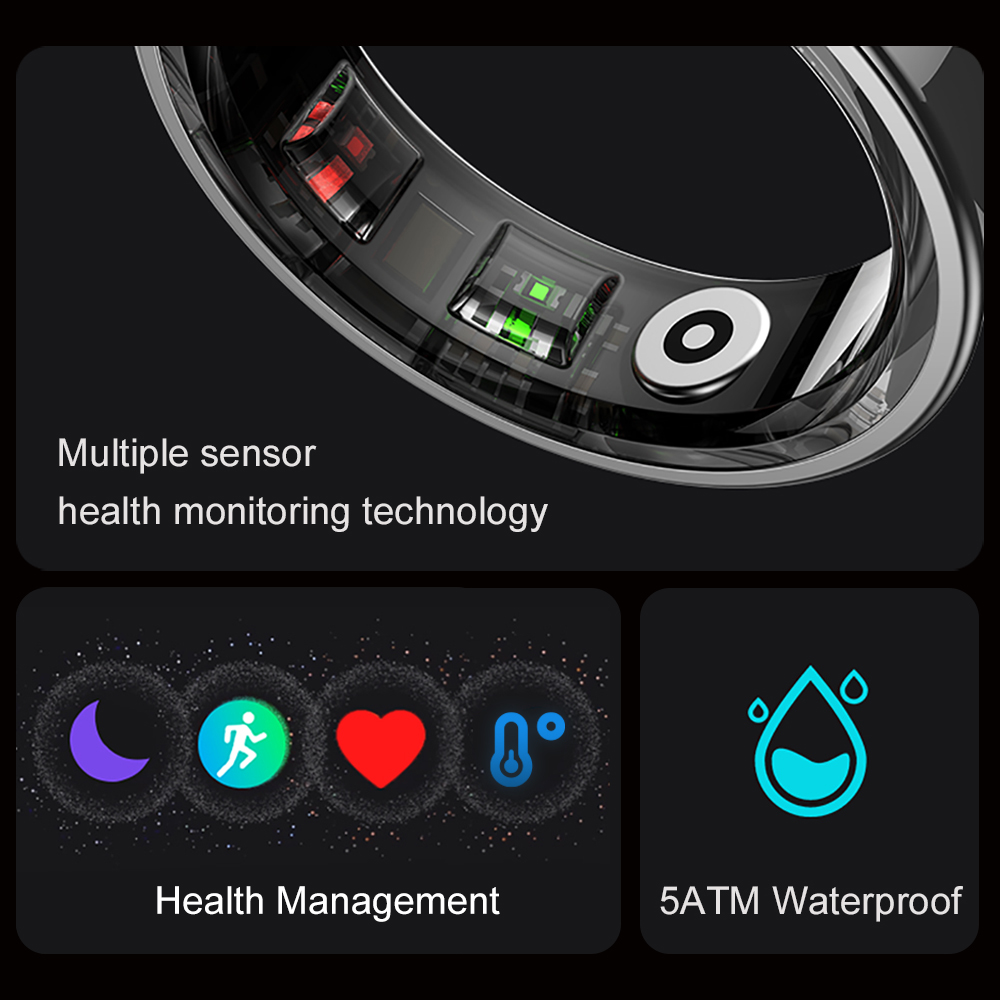 2024 COLMI R09 スマートリング男性女性充電ケー - Health Monitors のレビューと価格