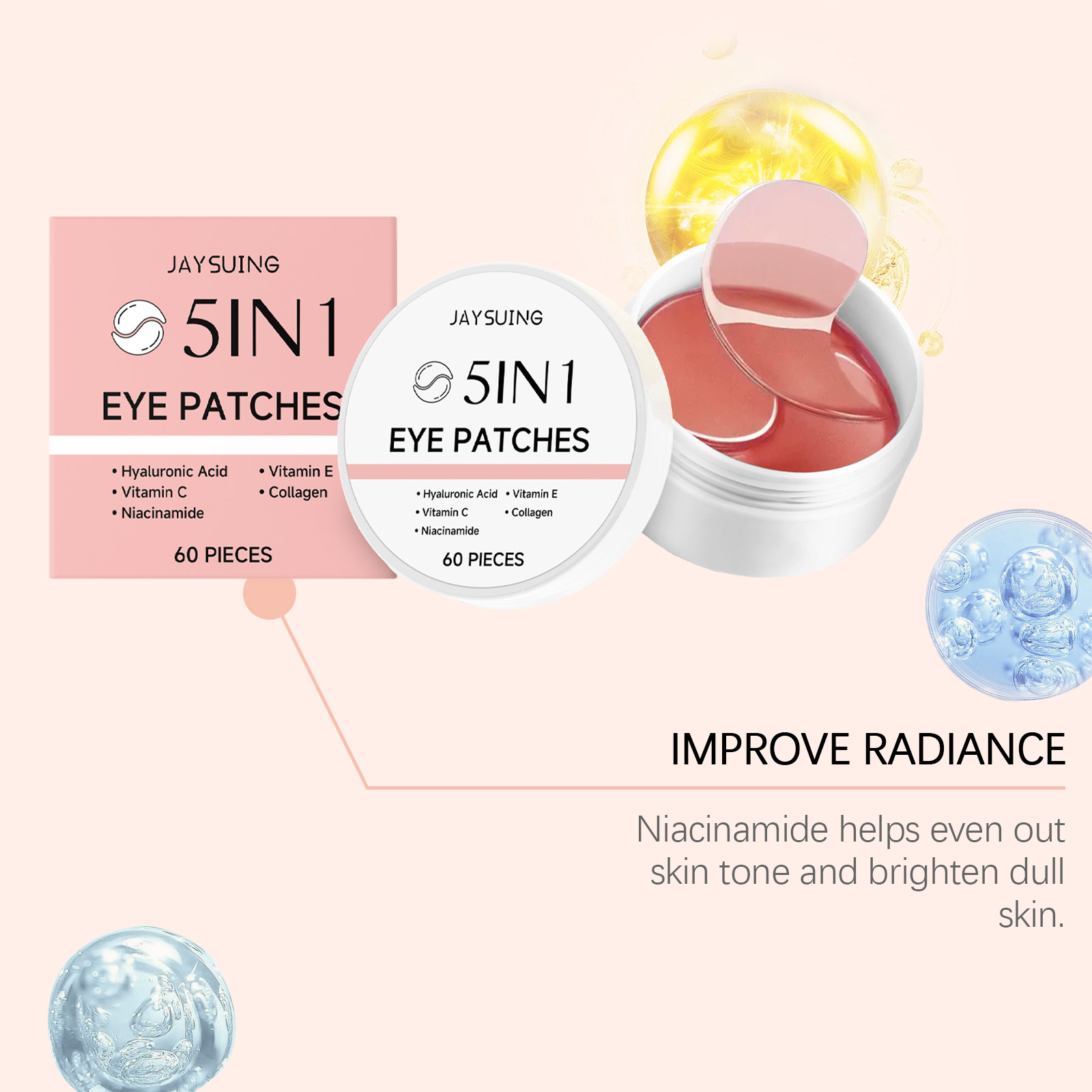 ジェイシング 5in1 アイパッチ ローズの香り ヒアルロン - Hyaluronic Acid Facial Serum のレビューと価格