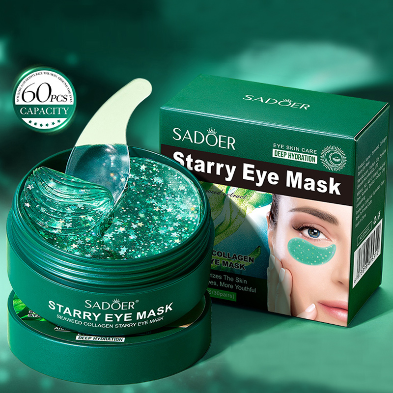 60枚入り／箱。海藻コラーゲン配合のアイマスク。海藻エキスと - Collagen Under Eye Patches のレビューと価格