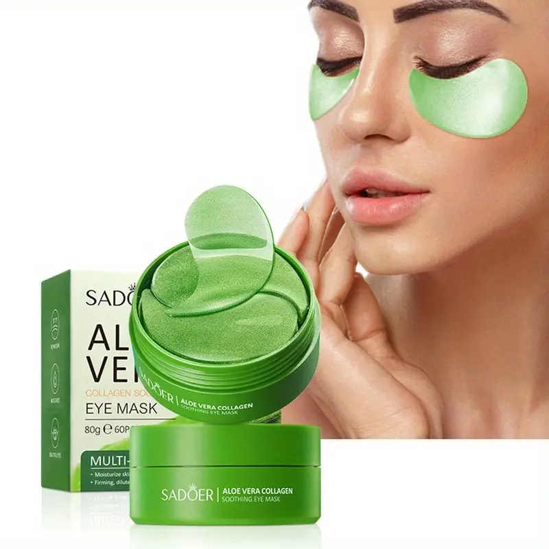 アロエベラコラーゲンアイマスク60枚入り - 低刺激性フォー - Collagen Under Eye Patches のレビューと価格